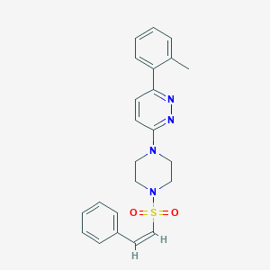 (Z)-3-(4-(styrylsulfonyl)piperazin-1-yl)-6-(o-tolyl)pyridazine