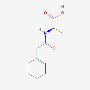 molecular formula C11H17NO3 B2944440 (2R)-2-[2-(环己-1-烯-1-基)乙酰氨基]丙酸 CAS No. 1344937-44-5