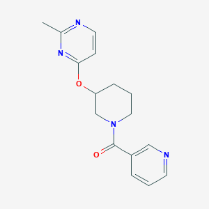 2-methyl-4-{[1-(pyridine-3-carbonyl)piperidin-3-yl]oxy}pyrimidine