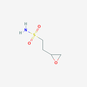 molecular formula C4H9NO3S B2944447 2-(Oxiran-2-yl)ethanesulfonamide CAS No. 2253632-95-8
