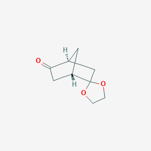molecular formula C9H12O3 B2944451 (1'S,4'S)-Spiro[1,3-dioxolane-2,5'-bicyclo[2.2.1]heptane]-2'-one CAS No. 450392-95-7