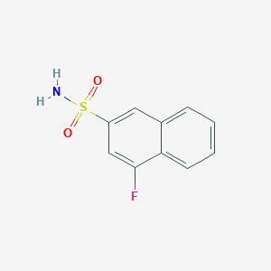 molecular formula C10H8FNO2S B2944454 4-氟萘-2-磺酰胺 CAS No. 2378506-73-9