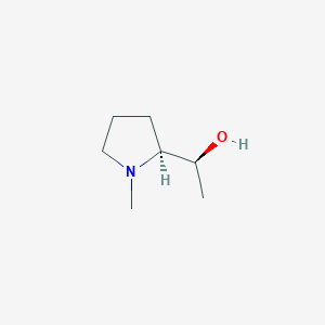 molecular formula C7H15NO B2944461 (1S)-1-[(2S)-1-methylpyrrolidin-2-yl]ethanol CAS No. 1803485-14-4