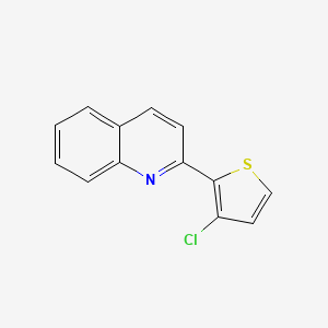 molecular formula C13H8ClNS B2944469 2-(3-Chloro-2-thienyl)quinoline CAS No. 860612-41-5