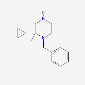molecular formula C15H22N2 B2944485 1-苄基-2-环丙基-2-甲基哌嗪 CAS No. 1342988-25-3