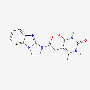 5-(2-(2,3-dihydro-1H-benzo[d]imidazo[1,2-a]imidazol-1-yl)-2-oxoethyl)-6-methylpyrimidine-2,4(1H,3H)-dione