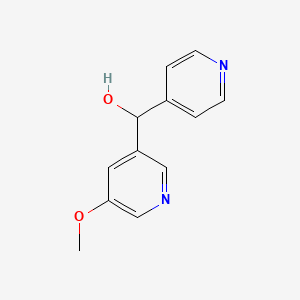 molecular formula C12H12N2O2 B2944512 (5-Methoxypyridin-3-yl)-pyridin-4-ylmethanol CAS No. 1555186-26-9