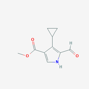 molecular formula C10H11NO3 B2944514 Methyl 4-cyclopropyl-5-formyl-1H-pyrrole-3-carboxylate CAS No. 2095410-31-2