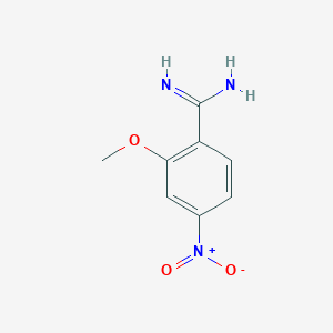 molecular formula C8H9N3O3 B2944523 2-Methoxy-4-nitrobenzenecarboximidamide CAS No. 1378814-13-1