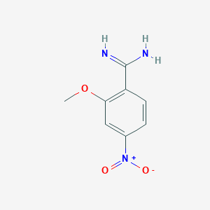 molecular formula C8H9N3O3 B2944523 N-(4-carbamimidoyl-3-methoxyphenyl)-N-oxohydroxyla CAS No. 1378814-13-1