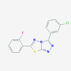 3-(3-Chlorophenyl)-6-(2-fluorophenyl)[1,2,4]triazolo[3,4-b][1,3,4]thiadiazole