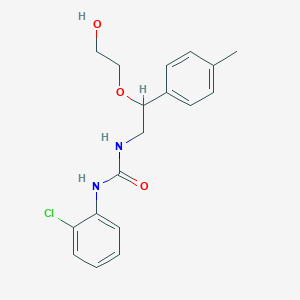 molecular formula C18H21ClN2O3 B2944551 1-(2-氯苯基)-3-(2-(2-羟乙氧基)-2-(对甲苯基)乙基)脲 CAS No. 1798540-74-5