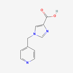 molecular formula C10H9N3O2 B2944559 1-(Pyridin-4-ylmethyl)-1H-imidazole-4-carboxylic acid CAS No. 1368538-90-2