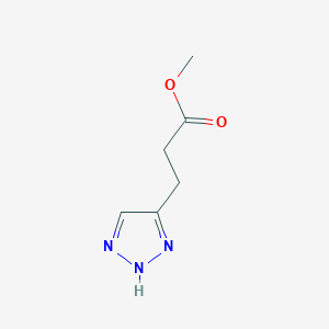 molecular formula C6H9N3O2 B2944591 Methyl 3-(1H-1,2,3-triazol-5-yl)propanoate CAS No. 1707393-60-9
