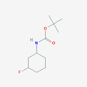 molecular formula C11H20FNO2 B2944593 叔丁基 N-(3-氟环己基)氨基甲酸酯 CAS No. 1546332-14-2