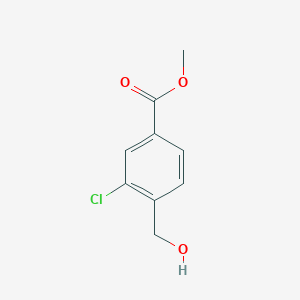 molecular formula C9H9ClO3 B2944602 Methyl 3-chloro-4-(hydroxymethyl)benzoate CAS No. 1260809-99-1