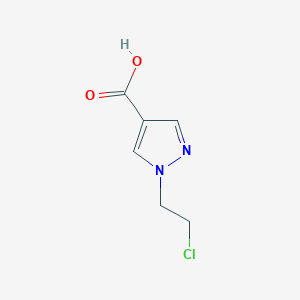 molecular formula C6H7ClN2O2 B2944618 1-(2-chloroethyl)-1H-pyrazole-4-carboxylic acid CAS No. 1011404-53-7