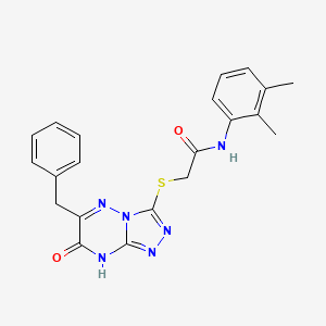 2-[(6-benzyl-7-hydroxy[1,2,4]triazolo[4,3-b][1,2,4]triazin-3-yl)sulfanyl]-N-(2,3-dimethylphenyl)acetamide