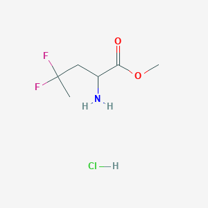 Methyl 2-amino-4,4-difluoropentanoate;hydrochloride