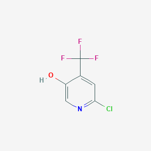 molecular formula C6H3ClF3NO B2944644 6-Chloro-4-(trifluoromethyl)pyridin-3-OL CAS No. 1211578-60-7