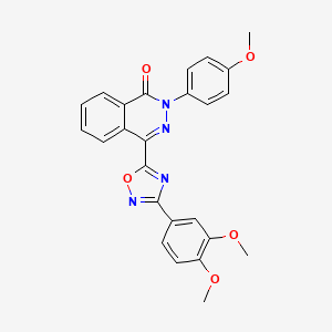 molecular formula C25H20N4O5 B2944651 4-[3-(3,4-dimethoxyphenyl)-1,2,4-oxadiazol-5-yl]-2-(4-methoxyphenyl)phthalazin-1(2H)-one CAS No. 1207044-66-3