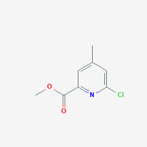 molecular formula C8H8ClNO2 B2944657 Methyl 6-chloro-4-methylpicolinate CAS No. 1186605-87-7