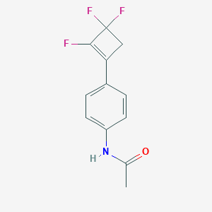 molecular formula C12H10F3NO B2944659 N-[4-(2,3,3-Trifluorocyclobuten-1-yl)phenyl]acetamide CAS No. 2490406-79-4
