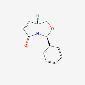 molecular formula C12H11NO2 B2944664 (3s,7Ar)-3-phenyl-1,7a-dihydro-pyrrolo[1,2-c]oxazol-5-one CAS No. 118867-99-5