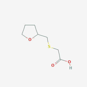 molecular formula C7H12O3S B2944681 2-[(氧杂环-2-基甲基)硫代]乙酸 CAS No. 933757-92-7