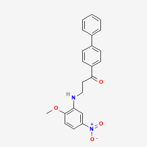 1-[1,1'-Biphenyl]-4-yl-3-(2-methoxy-5-nitroanilino)-1-propanone