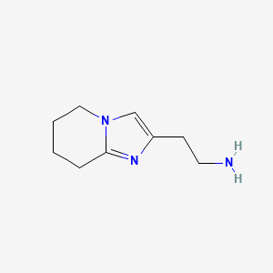 2-{5H,6H,7H,8H-imidazo[1,2-a]pyridin-2-yl}ethan-1-amine