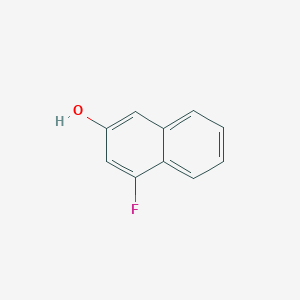 molecular formula C10H7FO B2944711 1-Fluoro-3-hydroxynaphthalene CAS No. 1261683-46-8