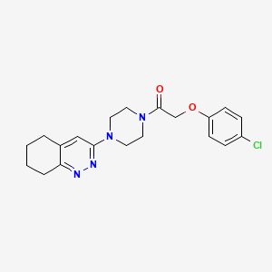 2-(4-Chlorophenoxy)-1-(4-(5,6,7,8-tetrahydrocinnolin-3-yl)piperazin-1-yl)ethanone