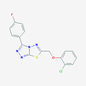 6-[(2-Chlorophenoxy)methyl]-3-(4-fluorophenyl)[1,2,4]triazolo[3,4-b][1,3,4]thiadiazole