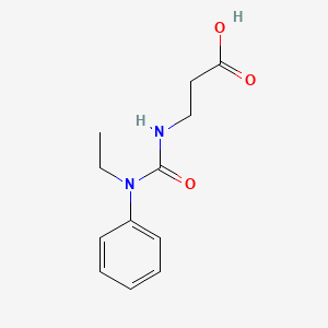 molecular formula C12H16N2O3 B2944723 N-[ethyl(phenyl)carbamoyl]-beta-alanine CAS No. 929824-11-3