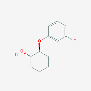 molecular formula C12H15FO2 B2944744 (1S,2S)-2-(3-fluorophenoxy)cyclohexan-1-ol CAS No. 1592823-12-5; 1932675-24-5