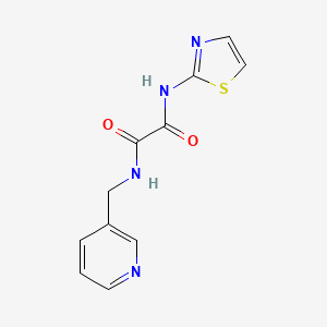 molecular formula C11H10N4O2S B2944745 N-(pyridin-3-ylmethyl)-N'-(1,3-thiazol-2-yl)ethanediamide CAS No. 331829-80-2