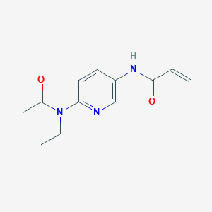 molecular formula C12H15N3O2 B2944748 N-[6-[Acetyl(ethyl)amino]pyridin-3-yl]prop-2-enamide CAS No. 2361646-27-5