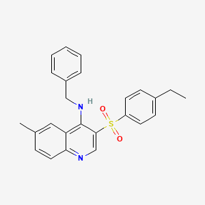 N-benzyl-3-(4-ethylphenyl)sulfonyl-6-methylquinolin-4-amine