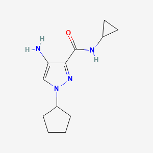 4-Amino-1-cyclopentyl-N-cyclopropyl-1H-pyrazole-3-carboxamide