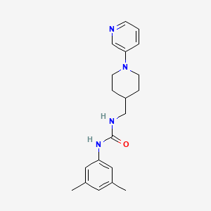 molecular formula C20H26N4O B2944761 1-(3,5-Dimethylphenyl)-3-((1-(pyridin-3-yl)piperidin-4-yl)methyl)urea CAS No. 2034228-24-3