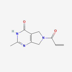 2-Methyl-6-prop-2-enoyl-5,7-dihydro-3H-pyrrolo[3,4-d]pyrimidin-4-one