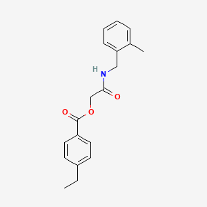 molecular formula C19H21NO3 B2944793 [2-[(2-Methylphenyl)methylamino]-2-oxoethyl] 4-ethylbenzoate CAS No. 1794844-38-4