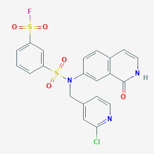 3-[(2-Chloropyridin-4-yl)methyl-(1-oxo-2H-isoquinolin-7-yl)sulfamoyl]benzenesulfonyl fluoride