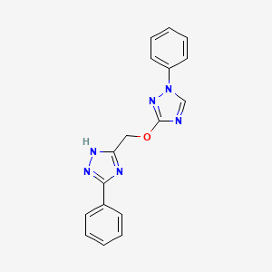 1-phenyl-1H-1,2,4-triazol-3-yl (5-phenyl-1H-1,2,4-triazol-3-yl)methyl ether