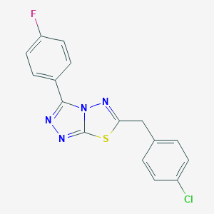 6-(4-Chlorobenzyl)-3-(4-fluorophenyl)[1,2,4]triazolo[3,4-b][1,3,4]thiadiazole