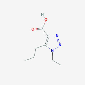 molecular formula C8H13N3O2 B2944808 1-Ethyl-5-propyl-1H-1,2,3-triazole-4-carboxylic acid CAS No. 1267131-01-0