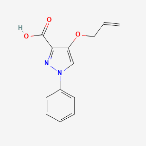 molecular formula C13H12N2O3 B2944812 4-(allyloxy)-1-phenyl-1H-pyrazole-3-carboxylic acid CAS No. 956264-80-5
