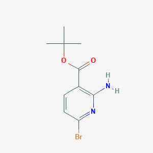 molecular formula C10H13BrN2O2 B2944814 Tert-butyl 2-amino-6-bromopyridine-3-carboxylate CAS No. 2248399-16-6
