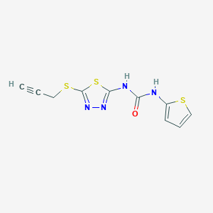 1-(5-(Prop-2-yn-1-ylthio)-1,3,4-thiadiazol-2-yl)-3-(thiophen-2-yl)urea